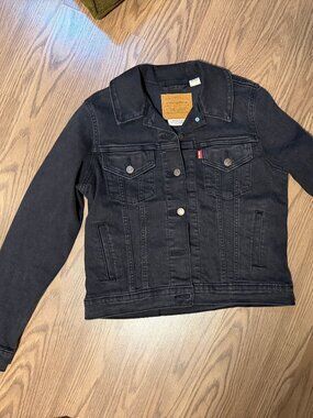 Levi's Black Denim Jacket Size M